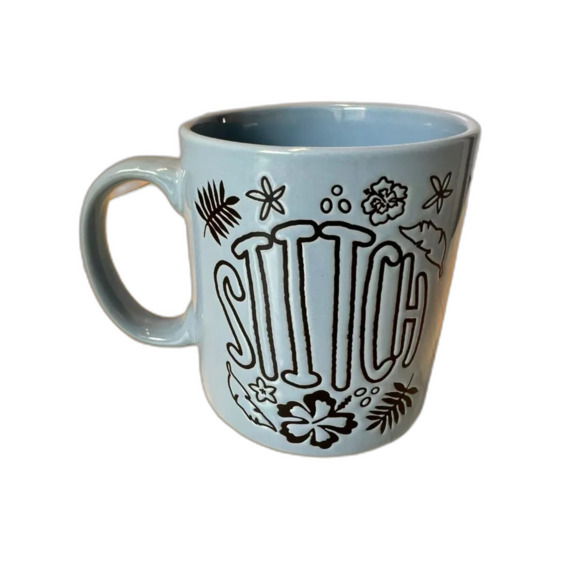 Disney Lilo and Stitch Ceramic Coffee Mug 20oz NEW Lighter Blue - Picture 2 of 4